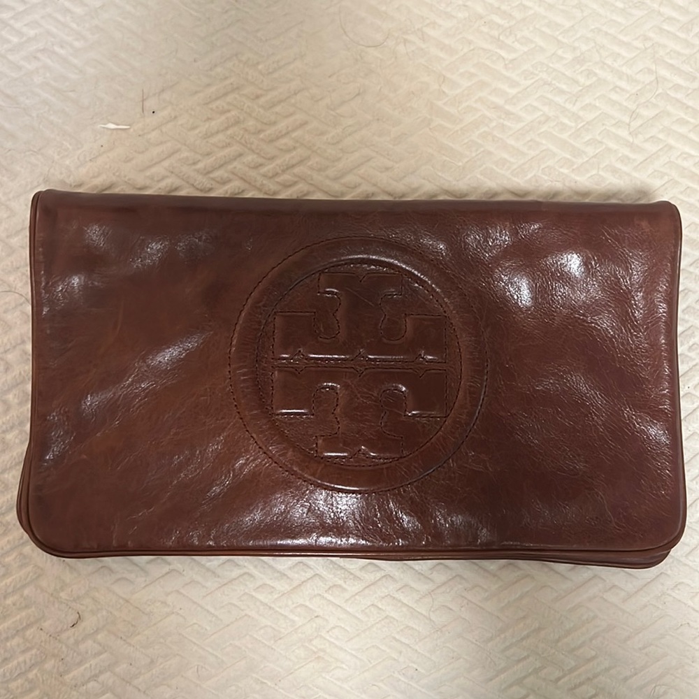 Tory Burch clutch with removable shoulder strap